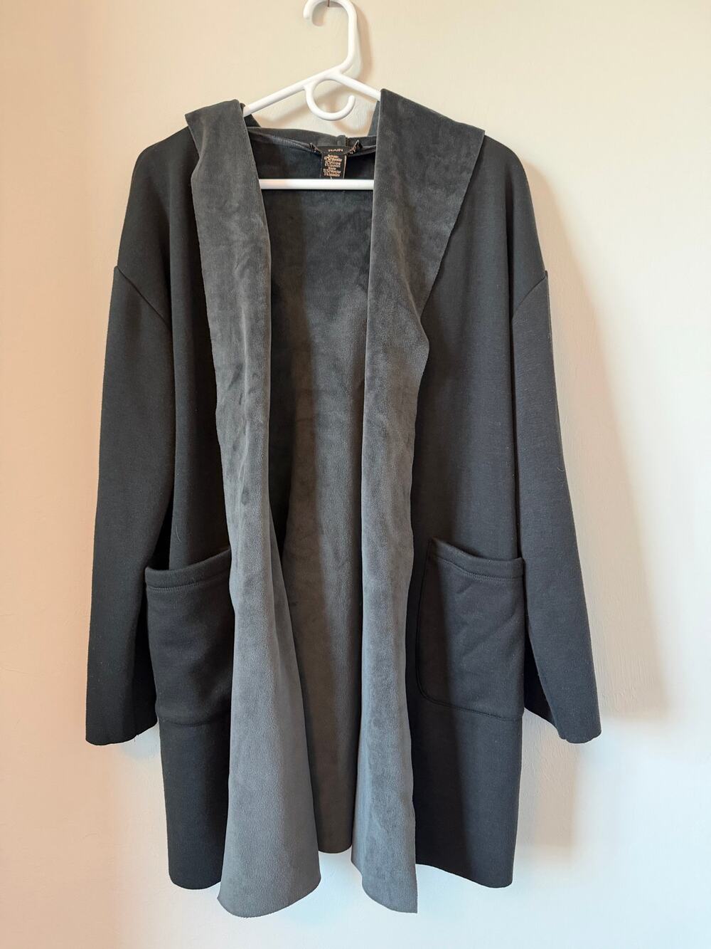 RAIN Hooded Cardigan Jacket Size L